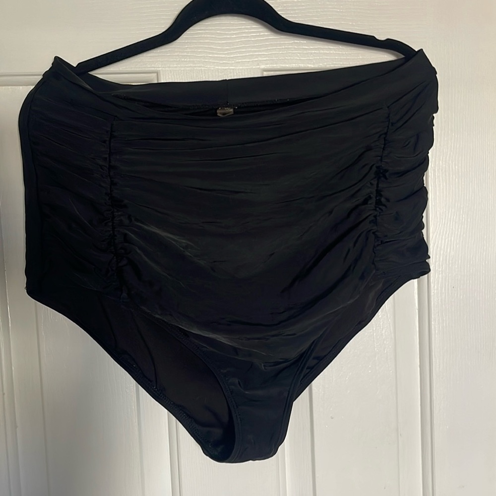 Bikini bottom high waisted black